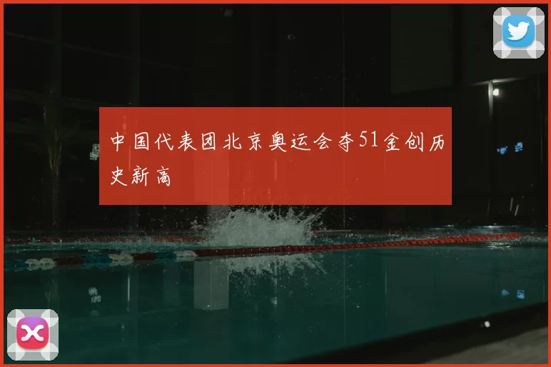中国代表团北京奥运会夺51金创历史新高
