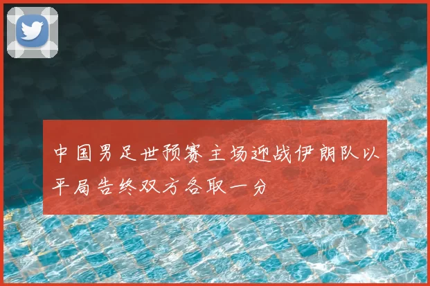 中国男足世预赛主场迎战伊朗队以平局告终双方各取一分